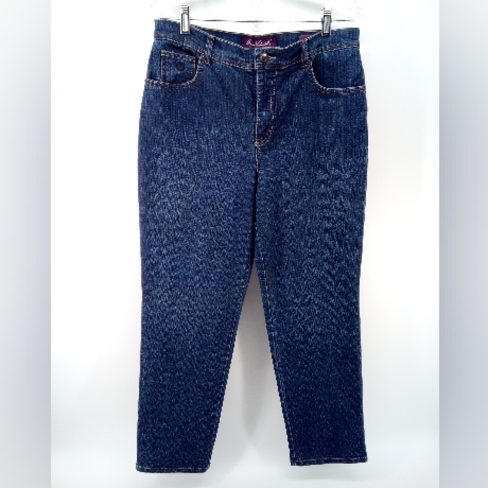 Gloria Vanderbilt 2009 Amanda Short Cotton Spandex Blend 12 Blue Denim Jeans